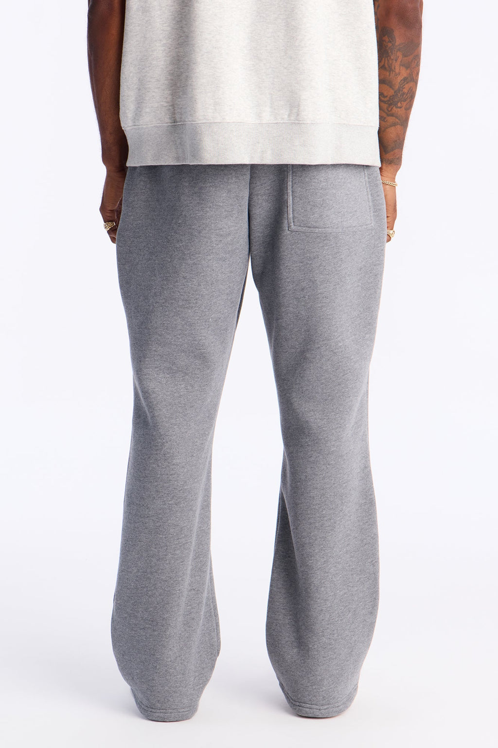 Star Slim Flare Sweatpants - Grey