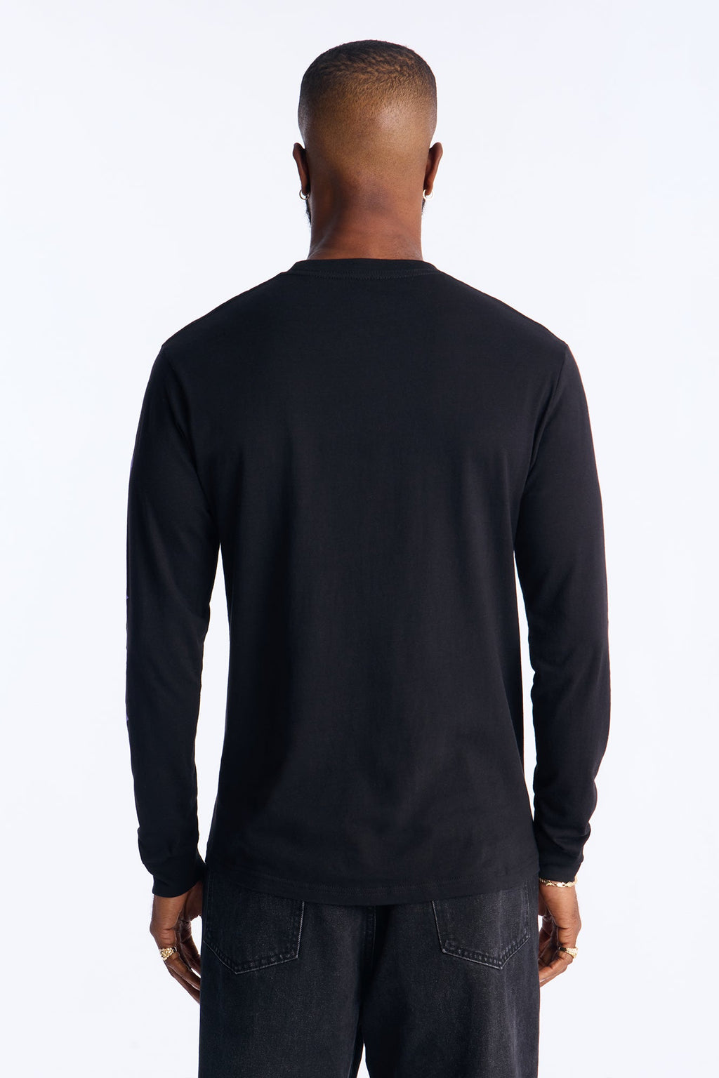 Saint Crosses Long Sleeve Tee - Black