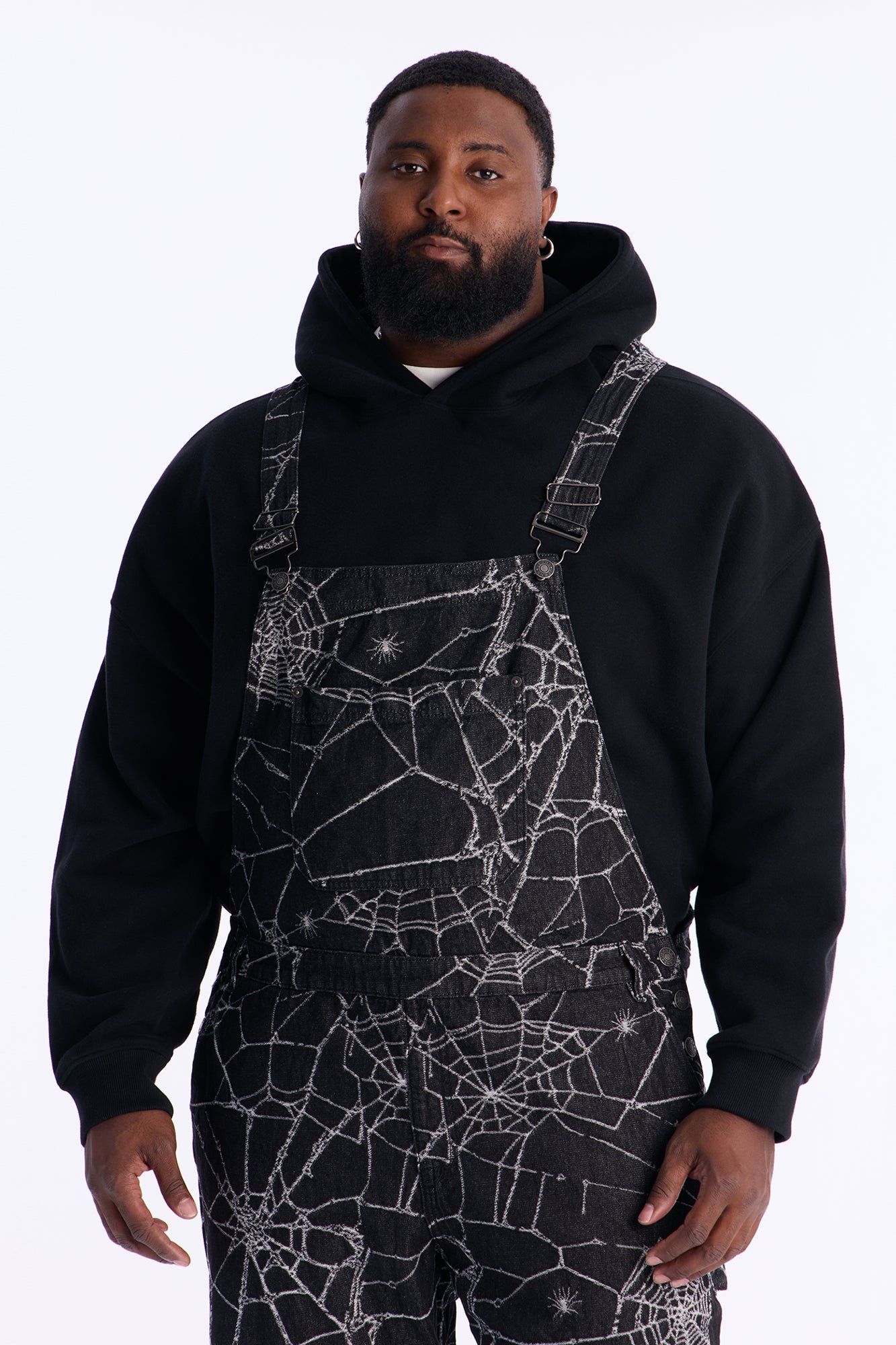 Widow Stitch Jacquard Overall - Black