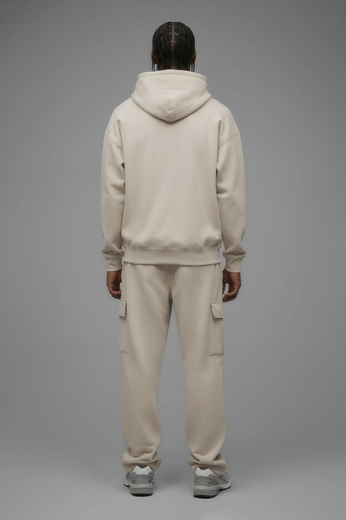 410 Oversized Zip Hoodie - Cream