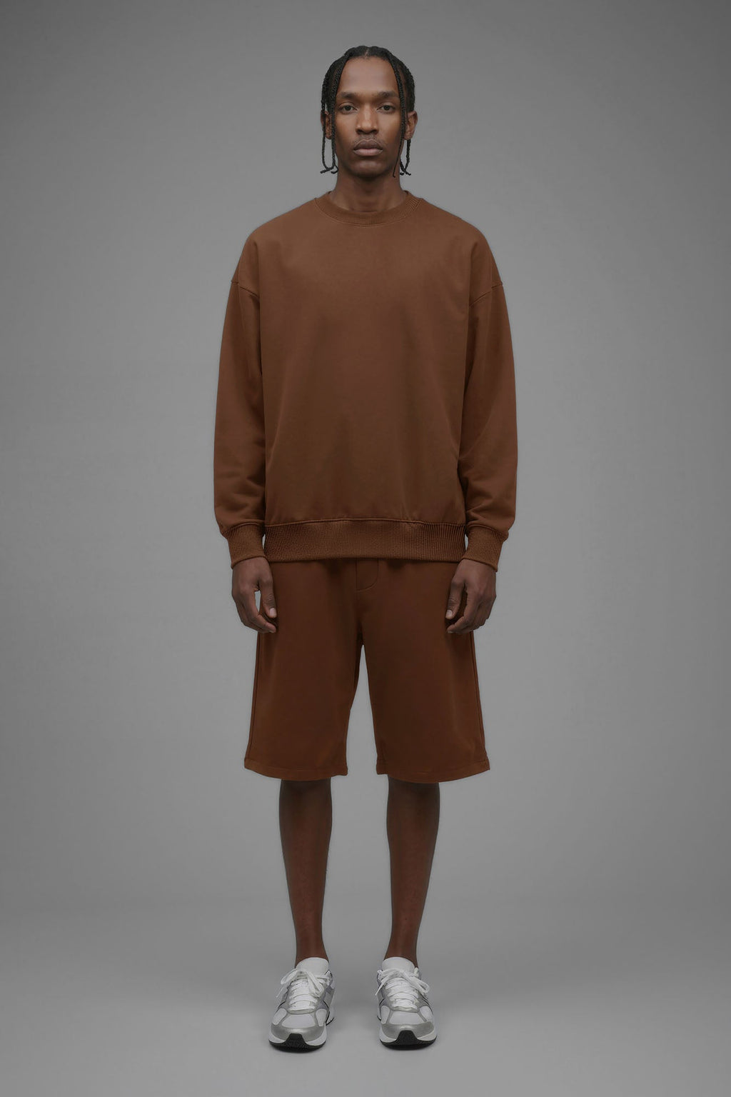 410 Oversized Crewneck - Chestnut