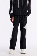 Straight Aura Coded Track Pant - Black