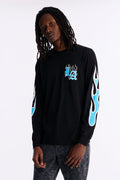 LA Boxy Long Sleeve Tee - Black