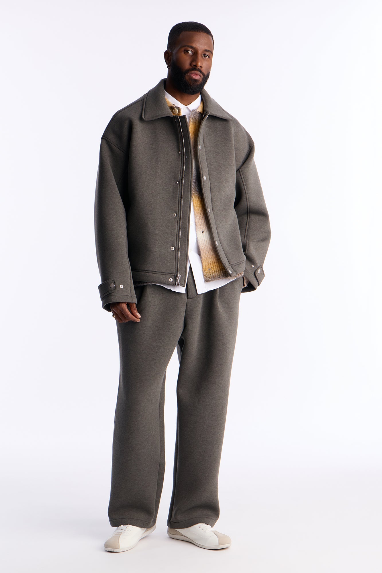 The Boxy Arclight Interlock Jacket - Brown