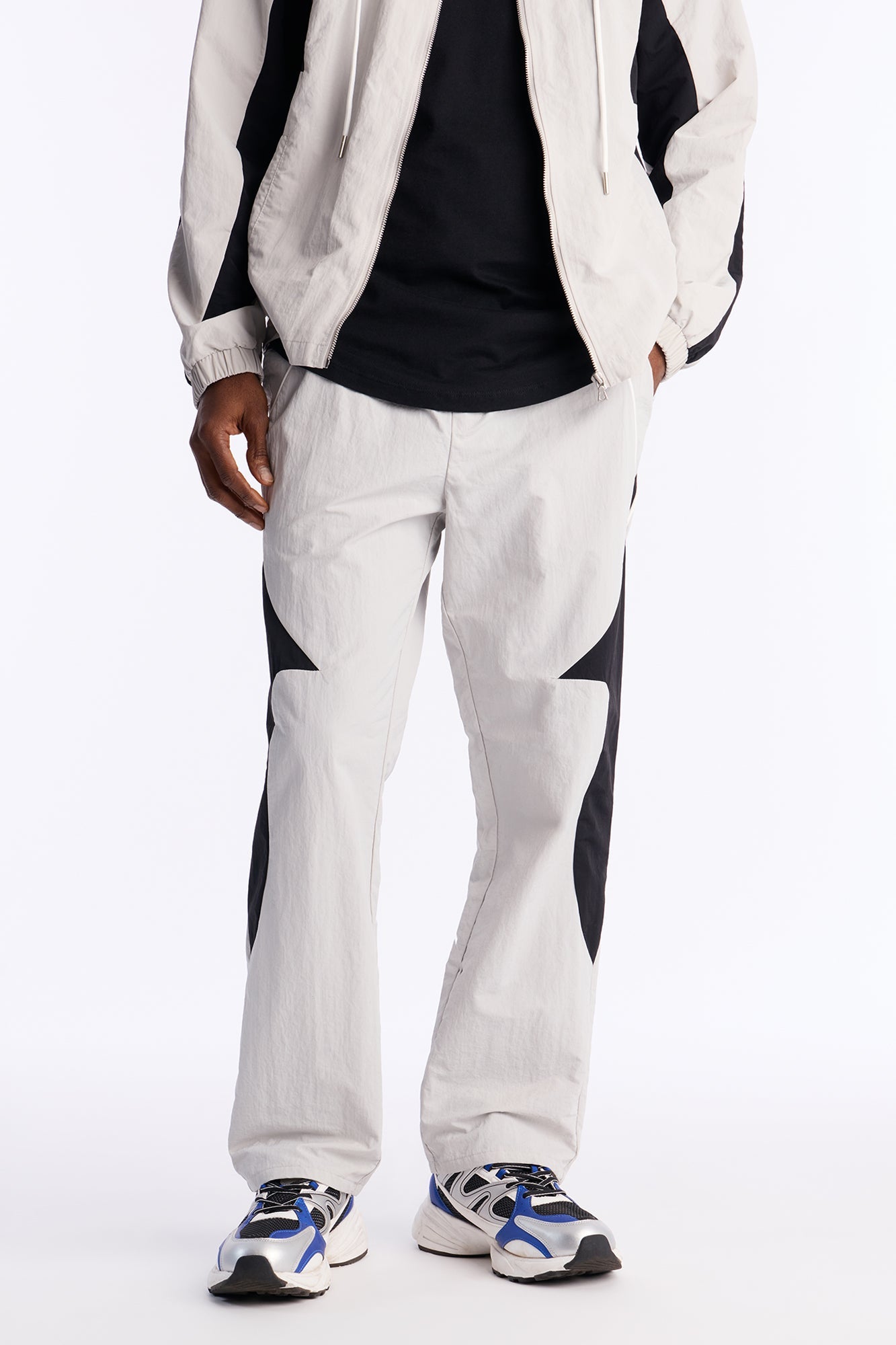 Straight Aura Coded Track Pant - Silver