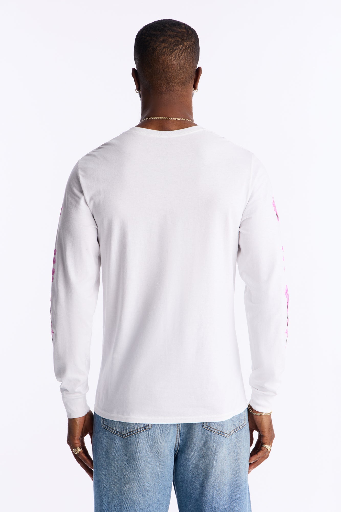 Tokyo Blossom Long Sleeve Tee - White