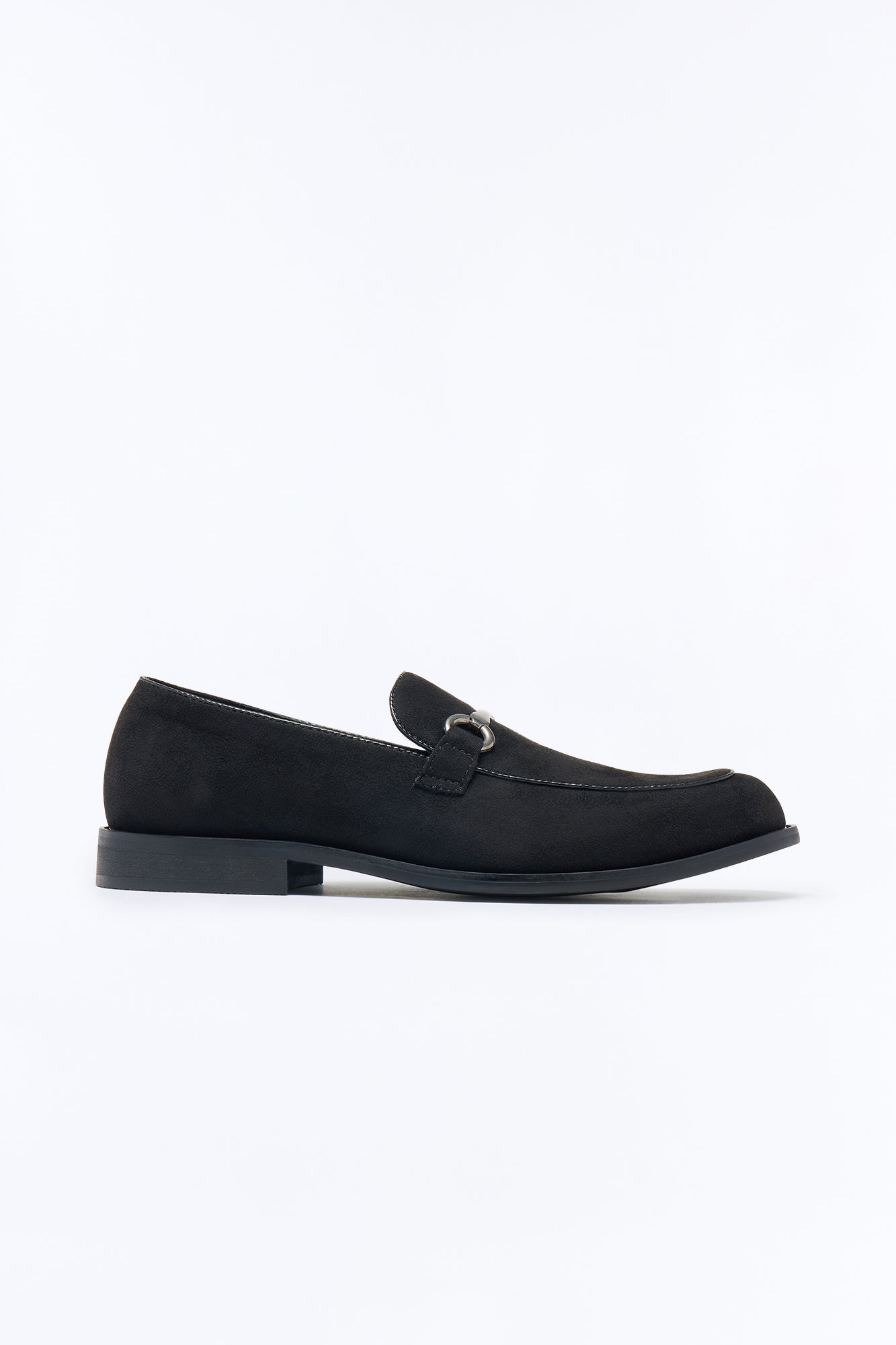 Classic Slip On Metal Detail Loafer - Black