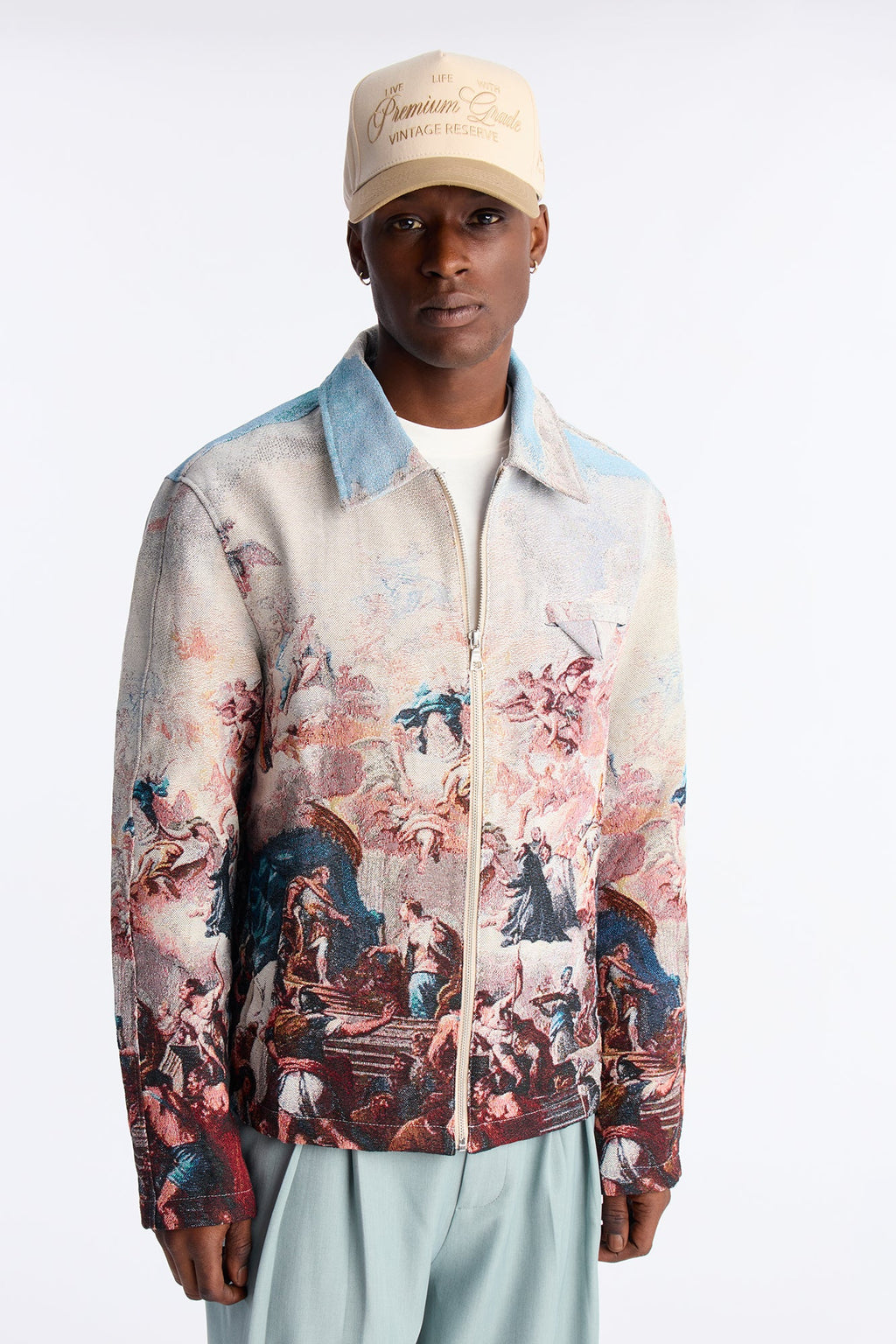 Renaissance Master Tapestry Work Jacket - Multi Color