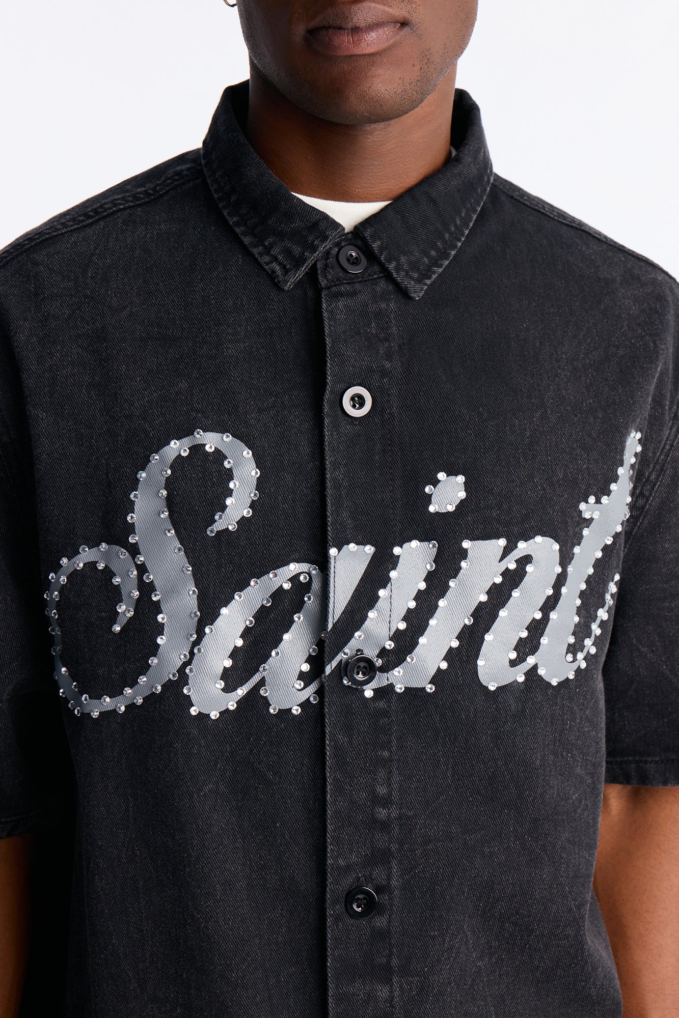 Saint Blaze Button Up Shirt - Black Wash