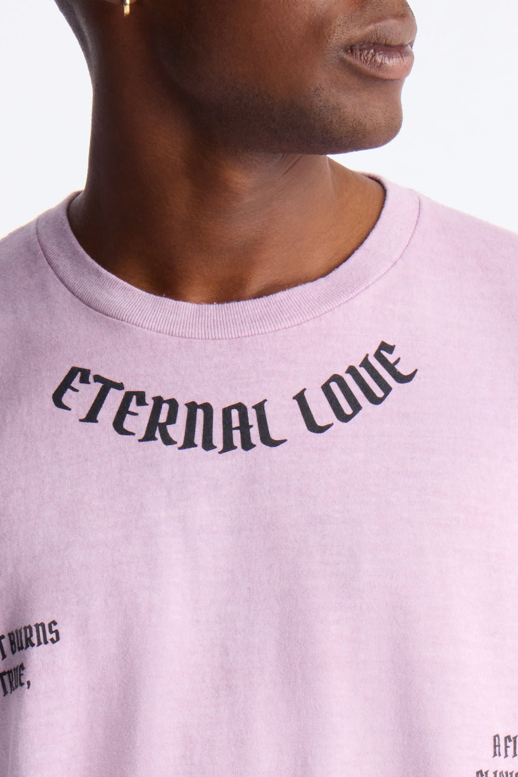 Eternal Love Oversized Short Sleeve Tee - Mauve