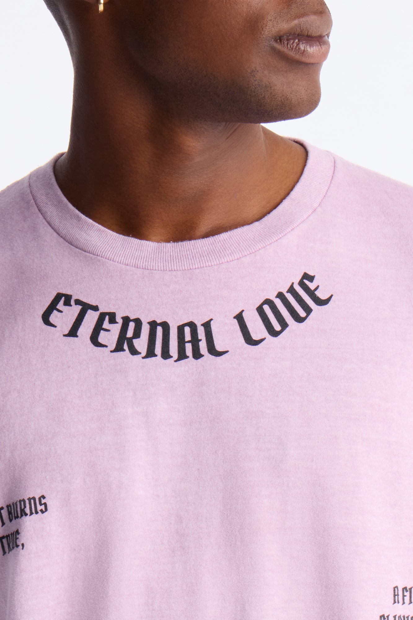 Eternal Love Oversized Short Sleeve Tee - Mauve