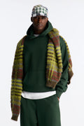Structured Fleece Hoodie - Green