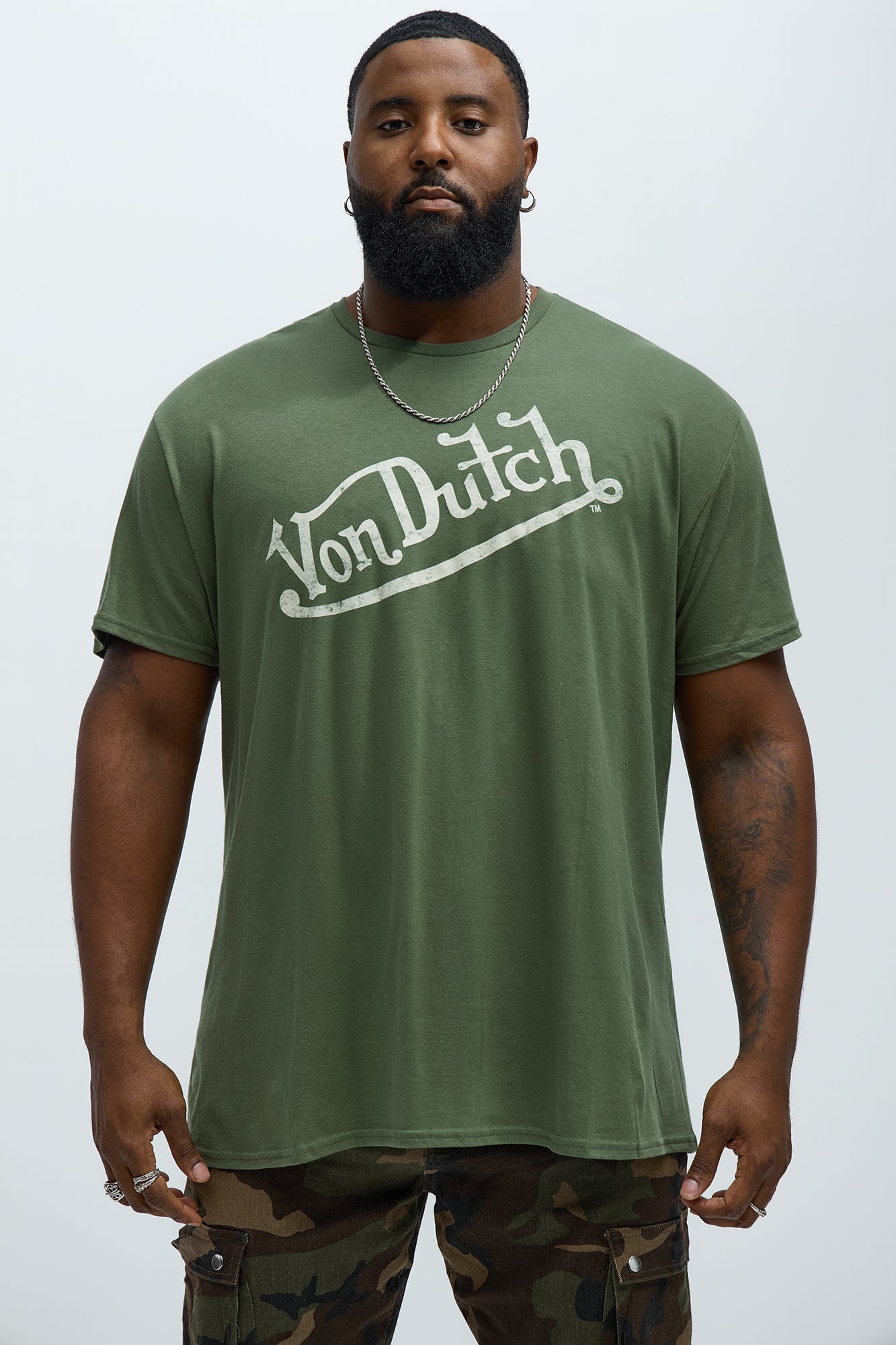 Von Dutch Vintage Short Sleeve Tee - Olive