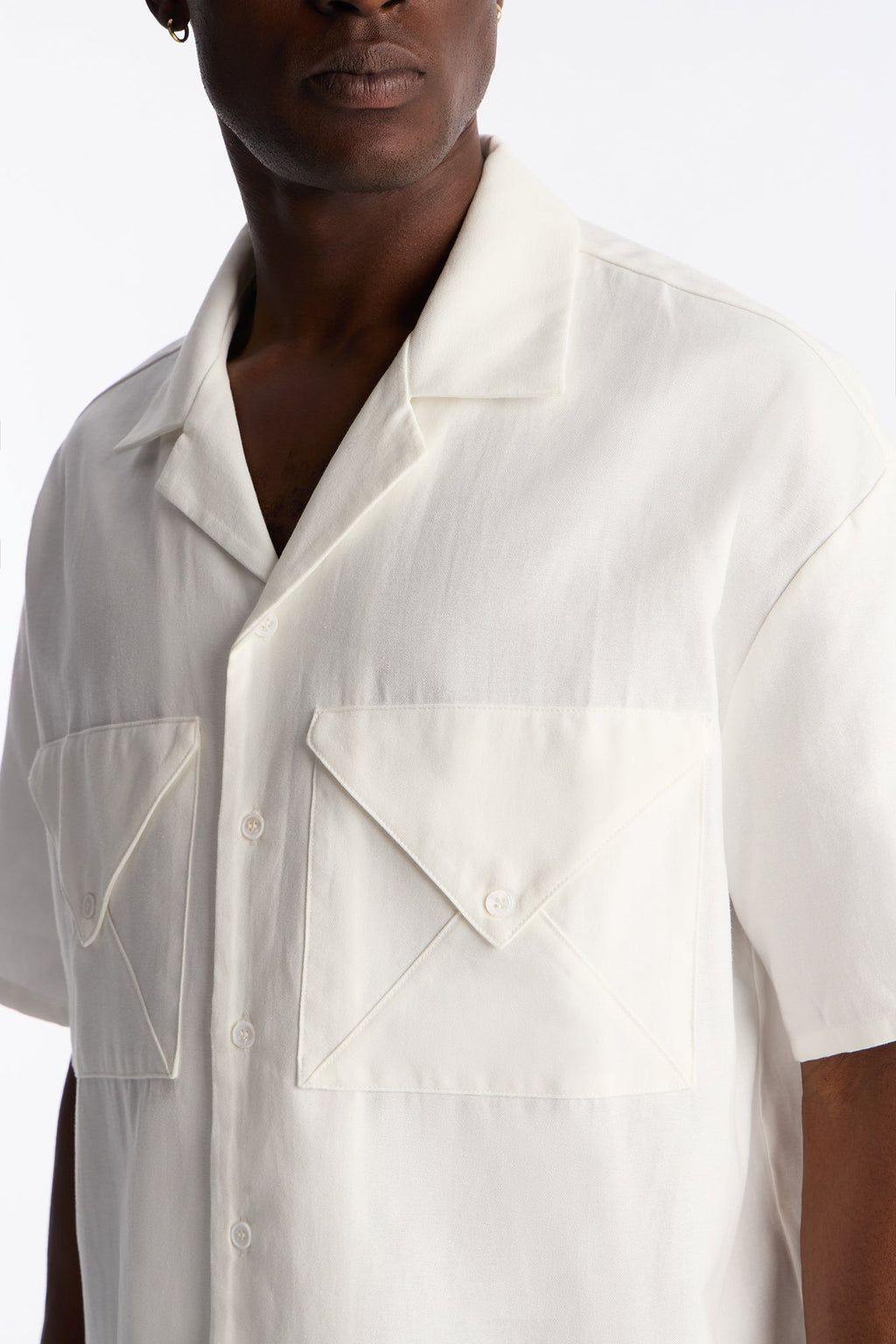 Return To Sender Button Up Shirt - White