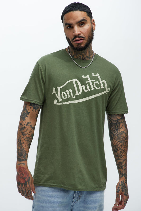 Von Dutch Vintage Short Sleeve Tee - Olive