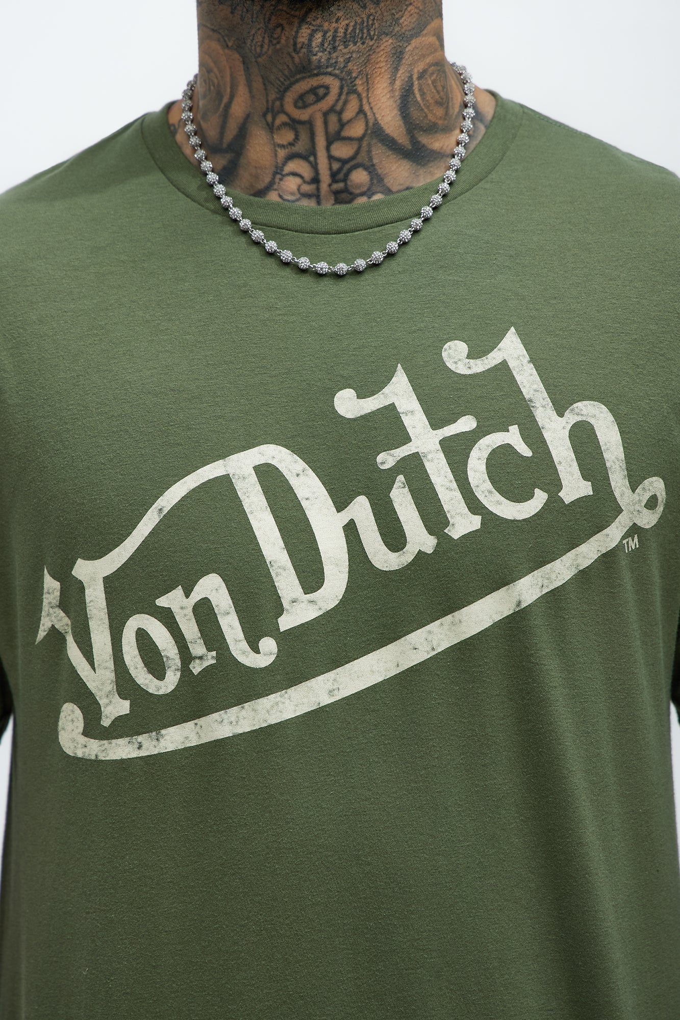 Von Dutch Vintage Short Sleeve Tee - Olive