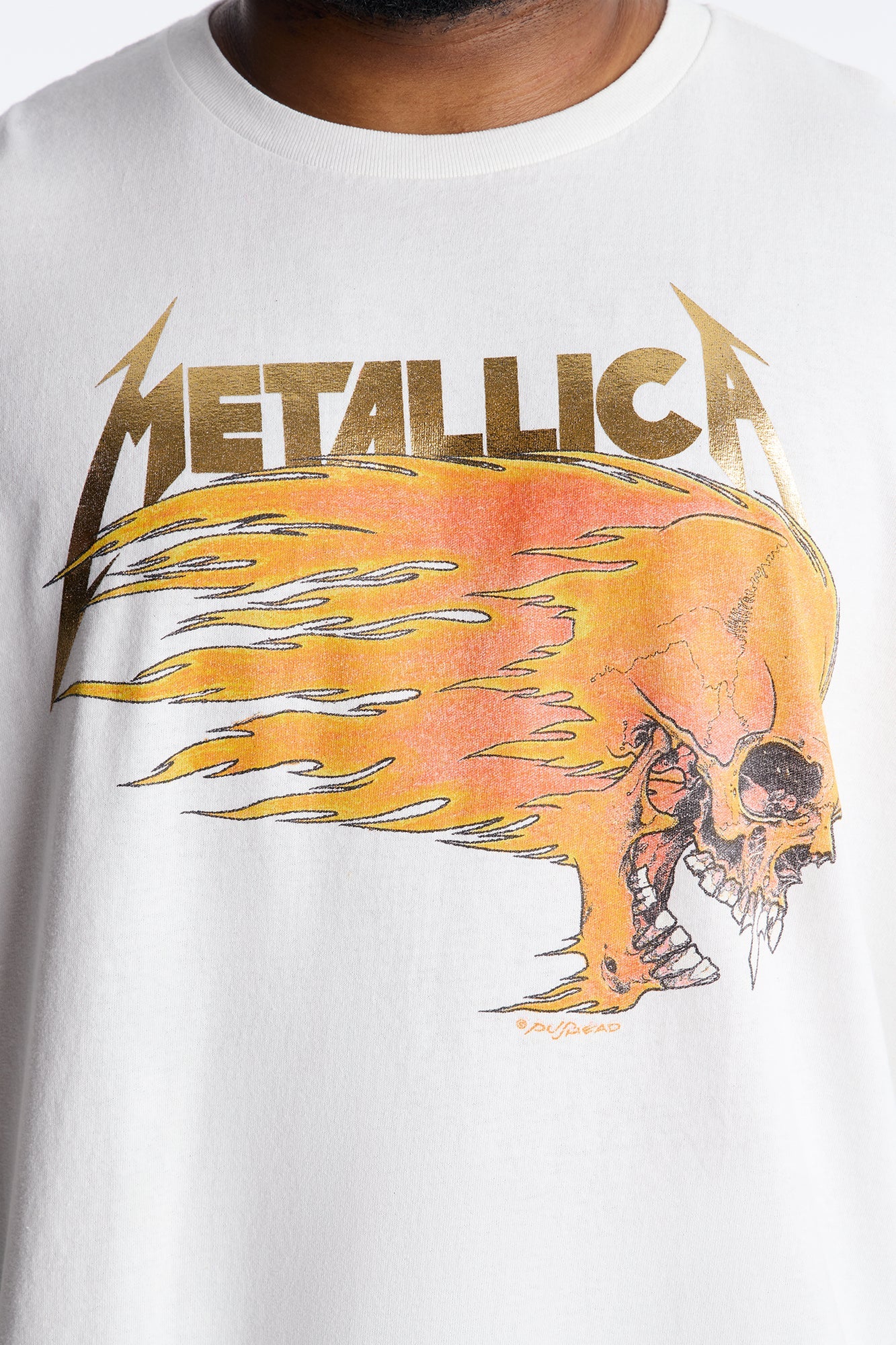 Metallica Summer Of '94 Foil Print Short Sleeve Tee - White