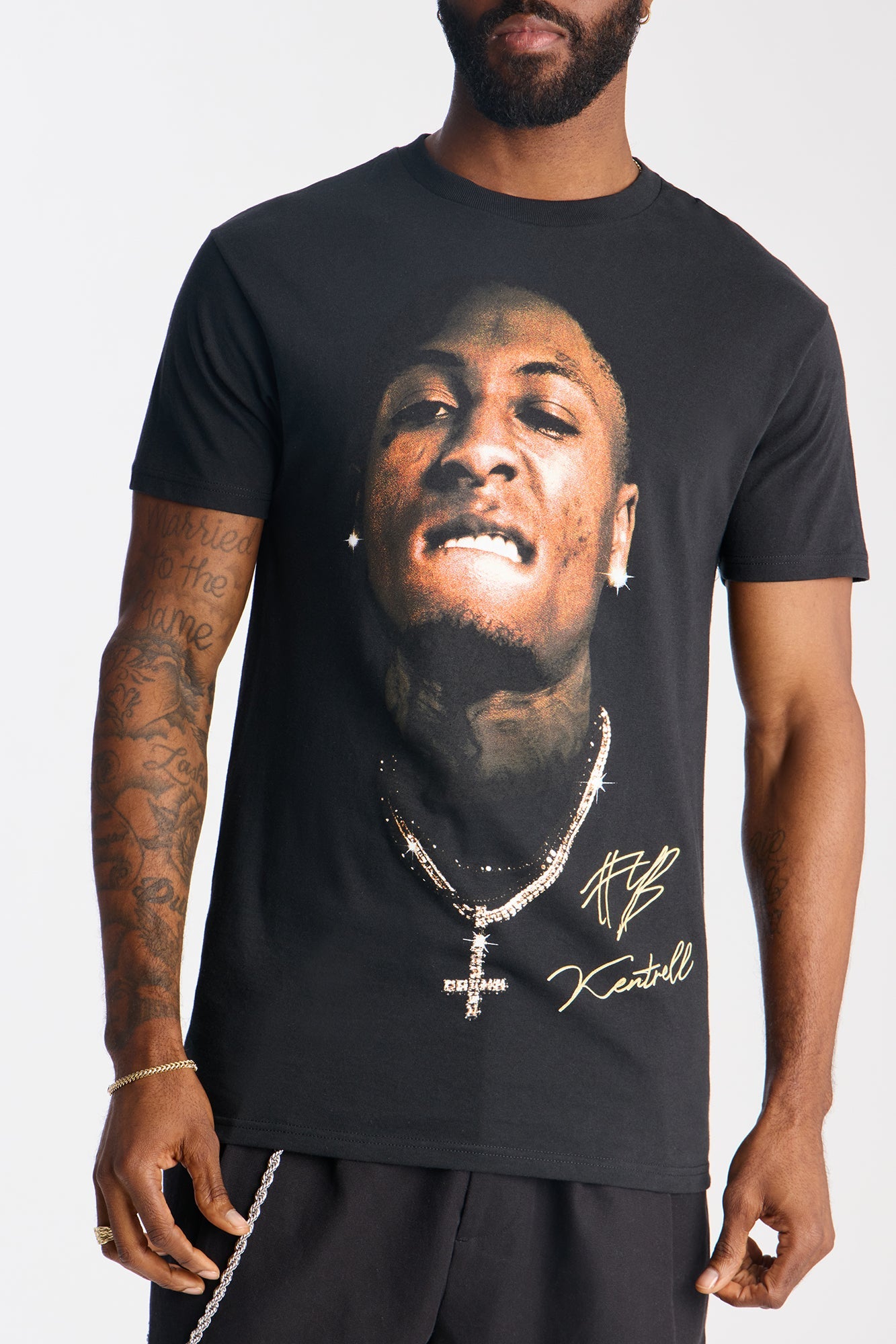 YoungBoy NBA Icey Short Sleeve Tee - Black