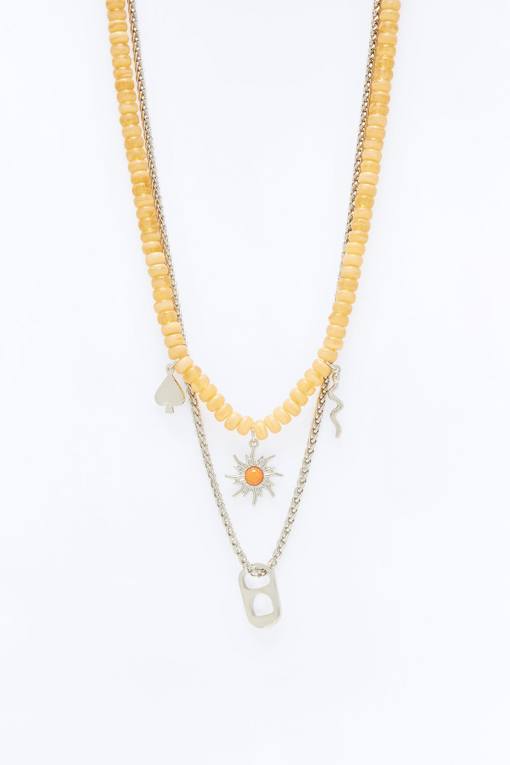 Vice and Virtue Necklace Set - Silver