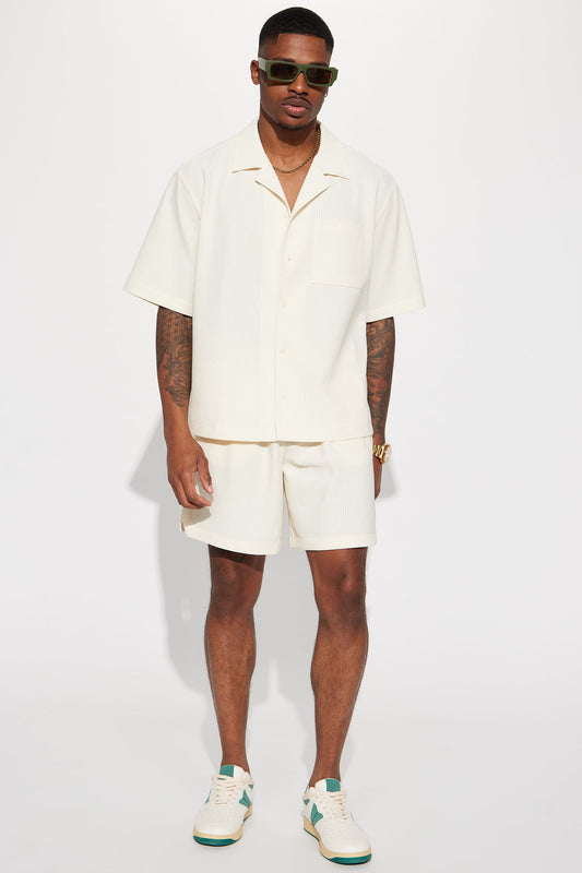 Show Up Basketball Short - Off White