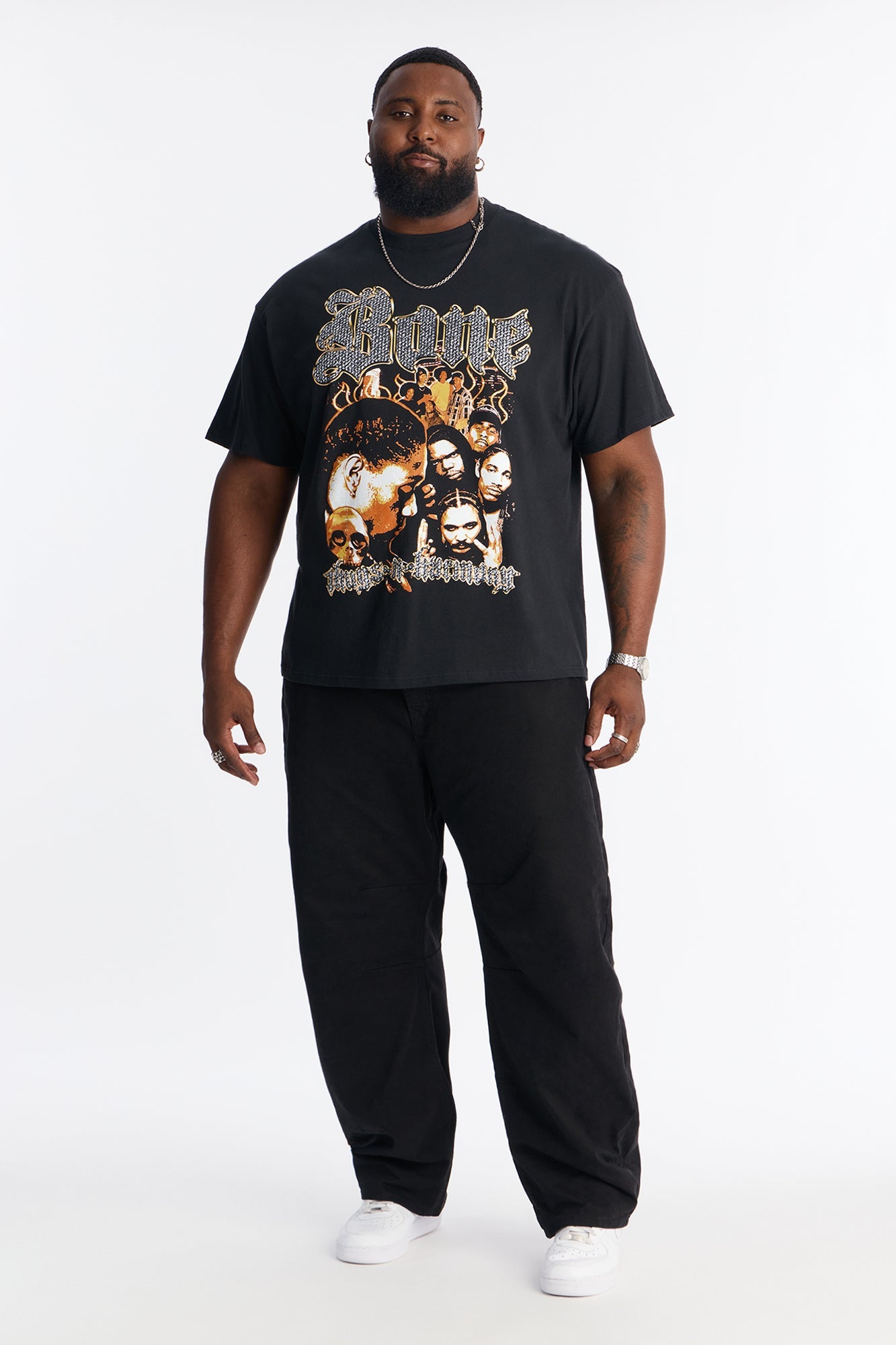 Bone Thugs N Harmony Throwback Short Sleeve Shirt - Black