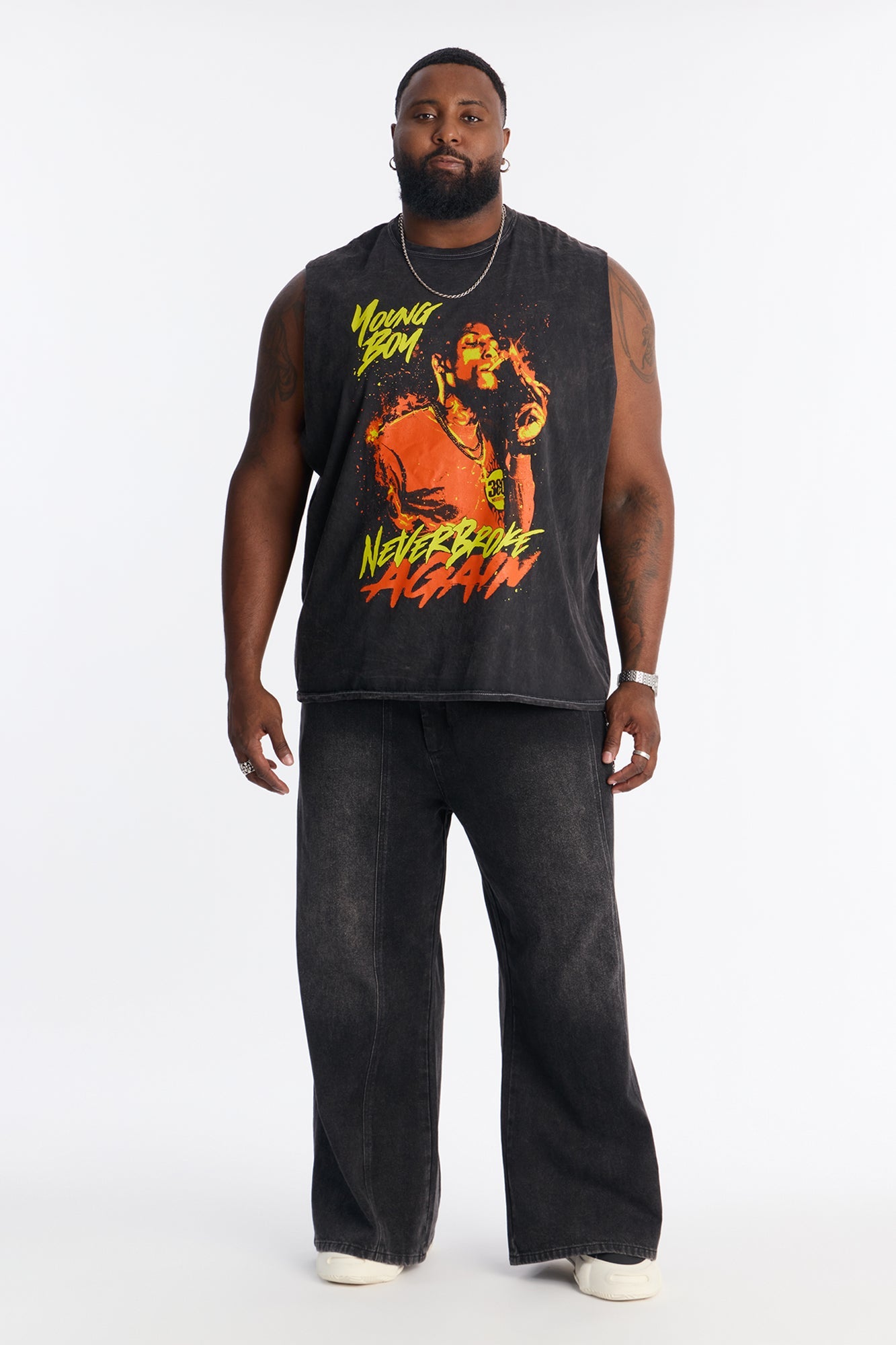 YoungBoy NBA Muscle Tee - Black