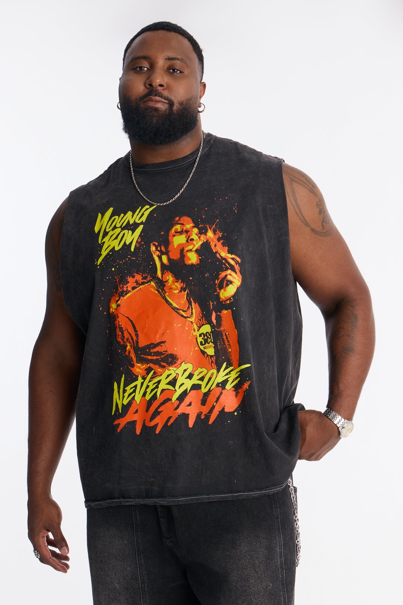 YoungBoy NBA Muscle Tee - Black