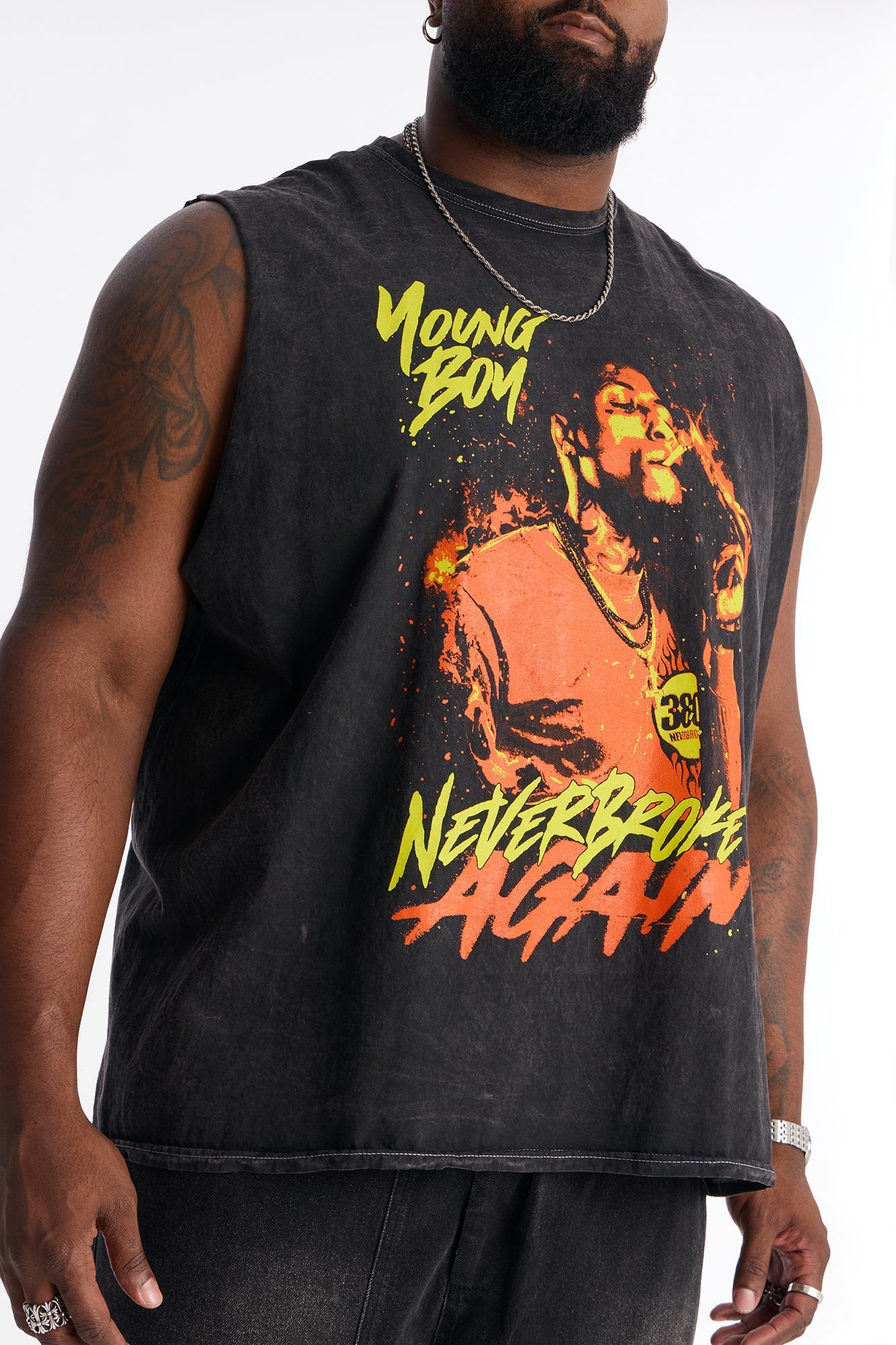 YoungBoy NBA Muscle Tee - Black