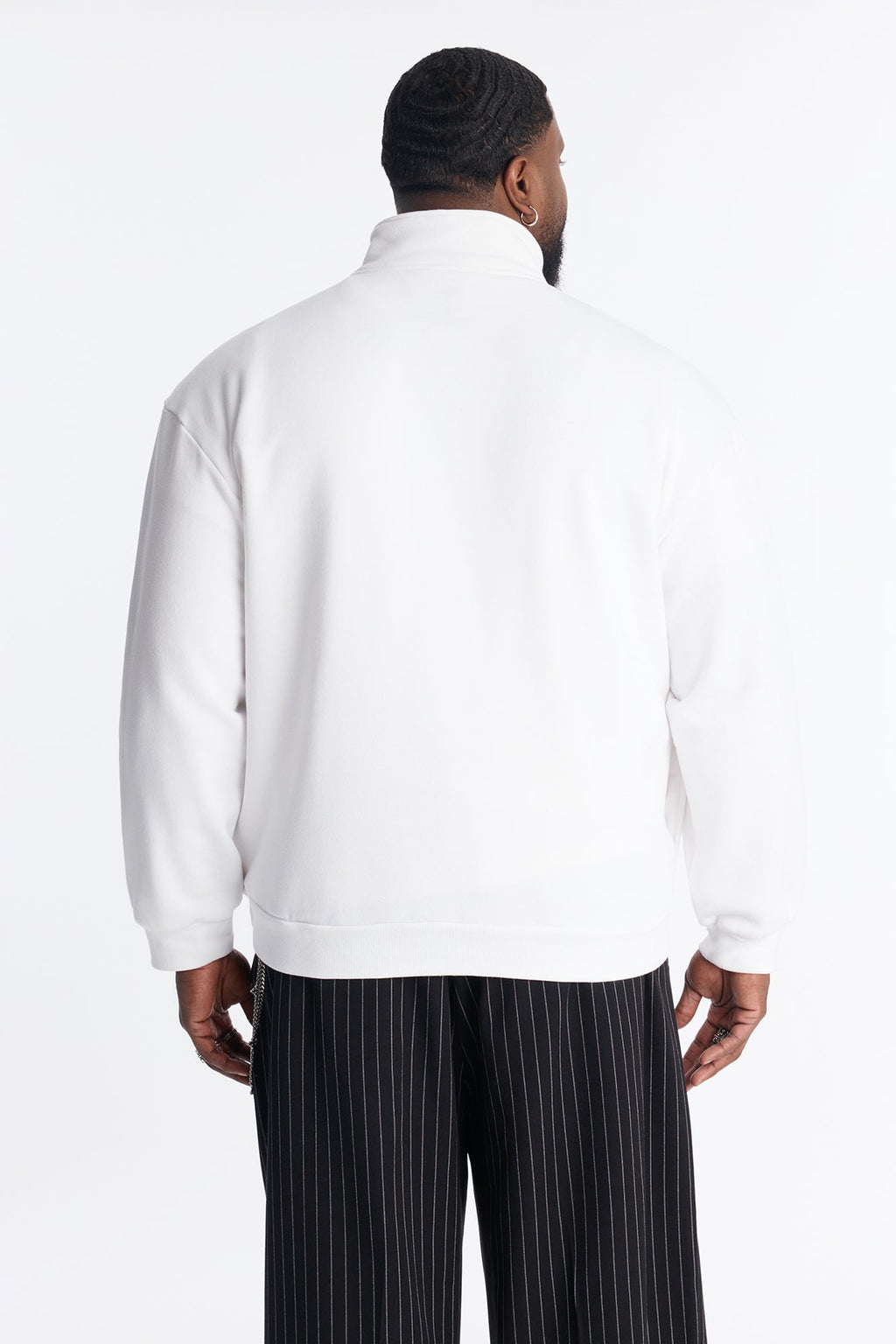 Built For Success Quarter Zip Sweatshirt - White