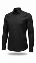 Charcoal Black Tailored Cotton Shirt