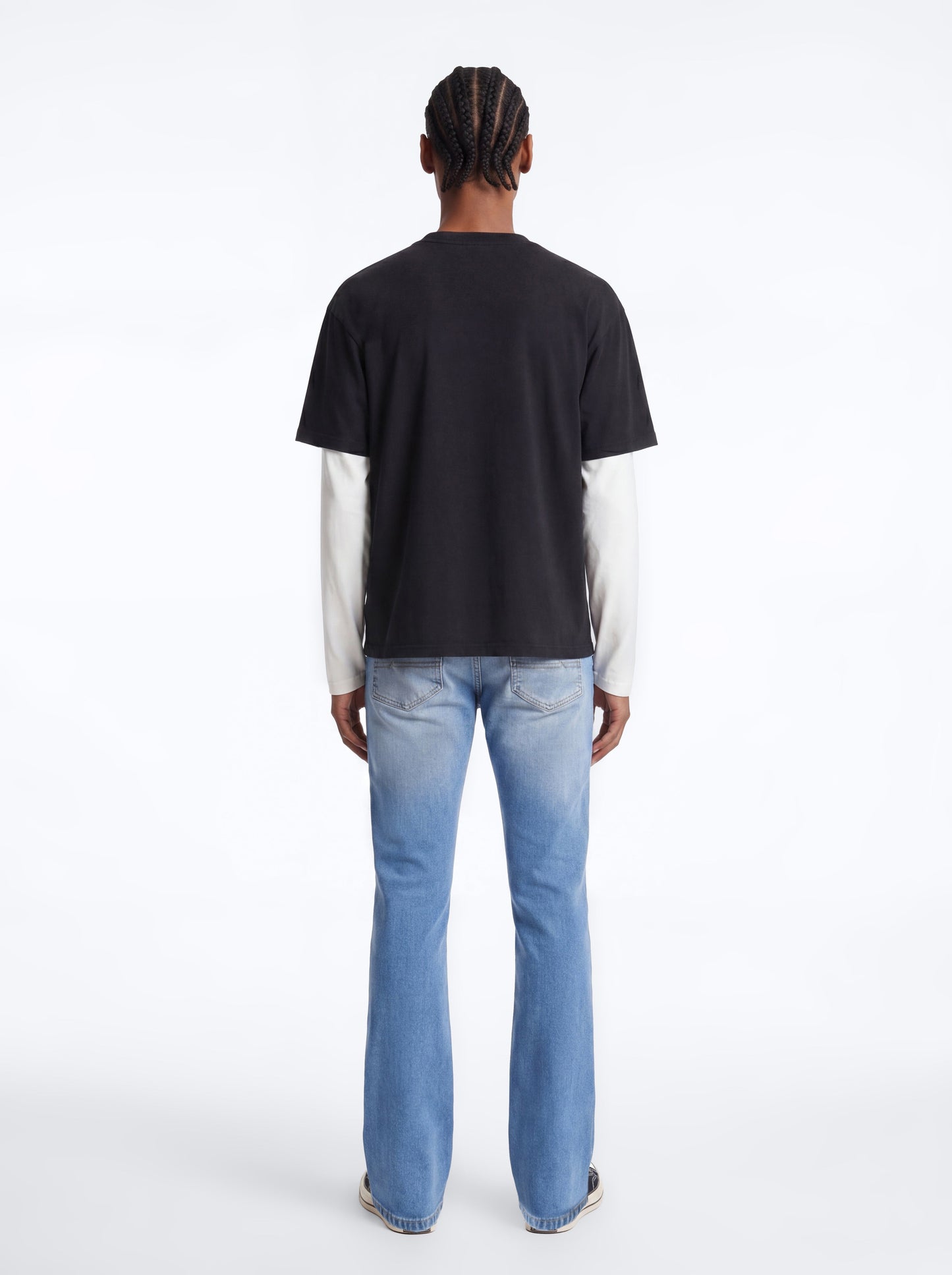 Essential Stacked Skinny Flare Stretch Jean - Medium Blue Wash