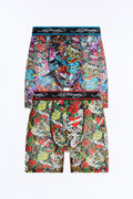 Ink Legends Ed Hardy 2 Pack Performance Boxer Briefs - Multi Color