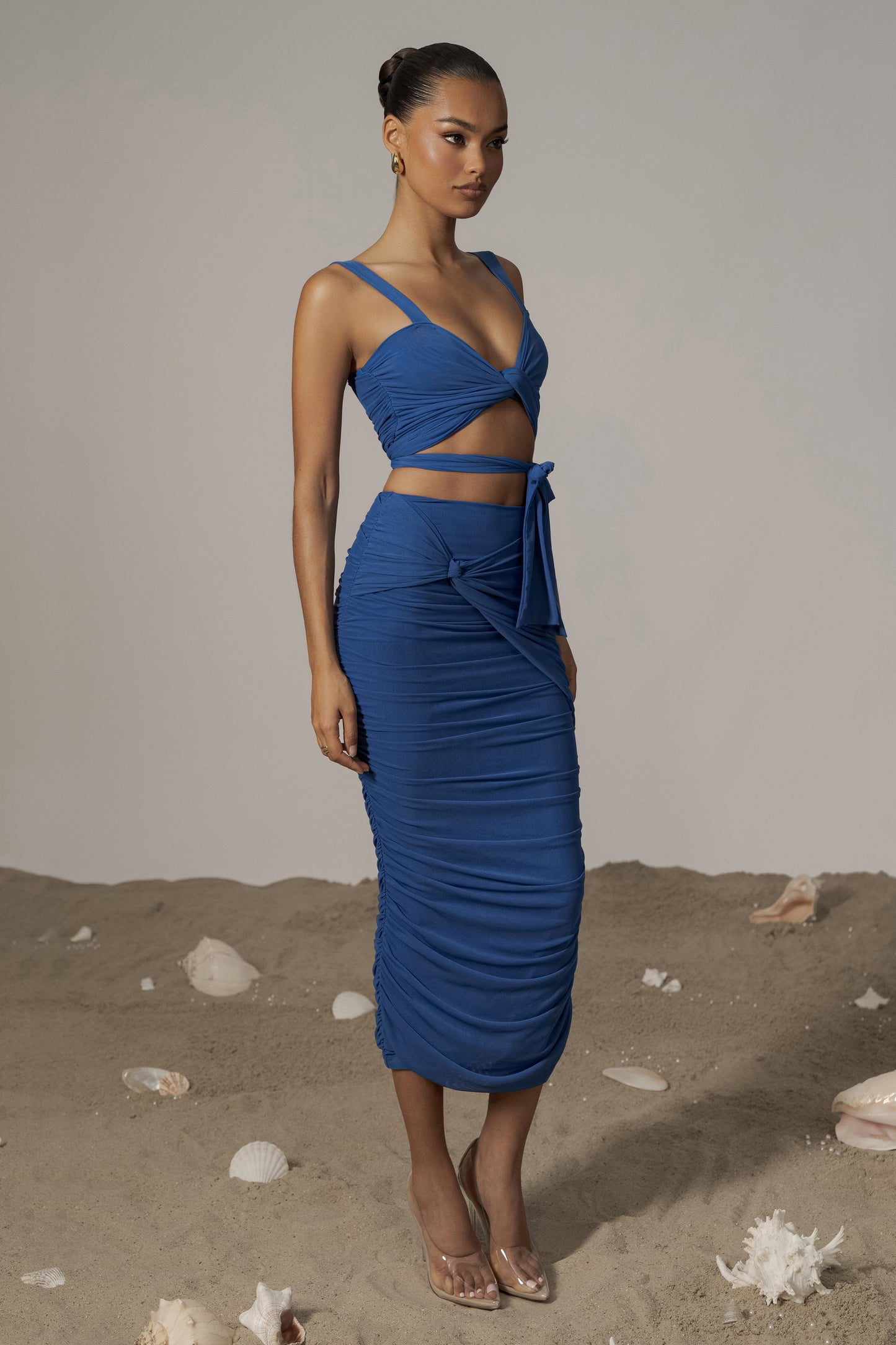Royal Blue Extend Your Stay Skirt Set