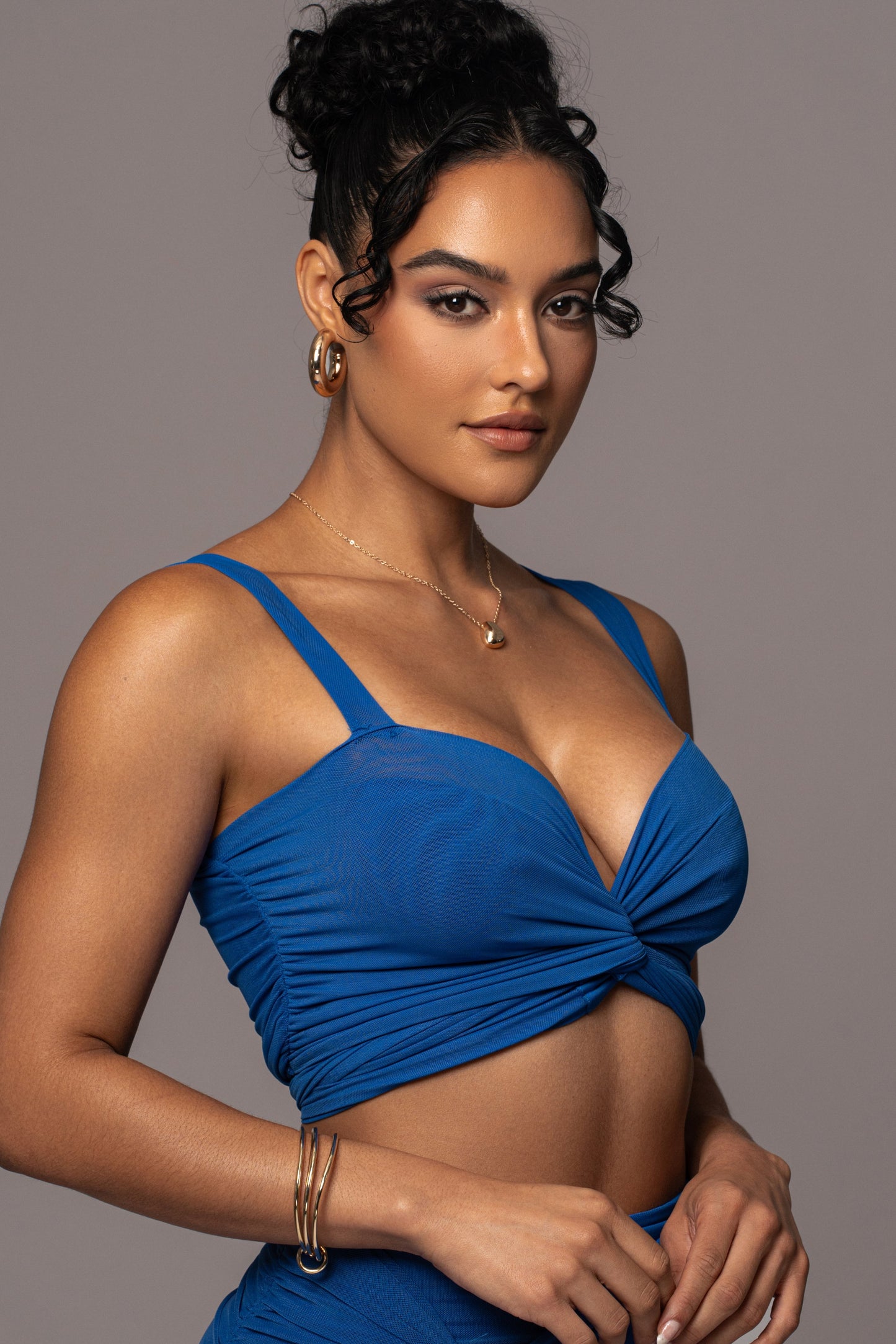 Royal Blue Extend Your Stay Skirt Set