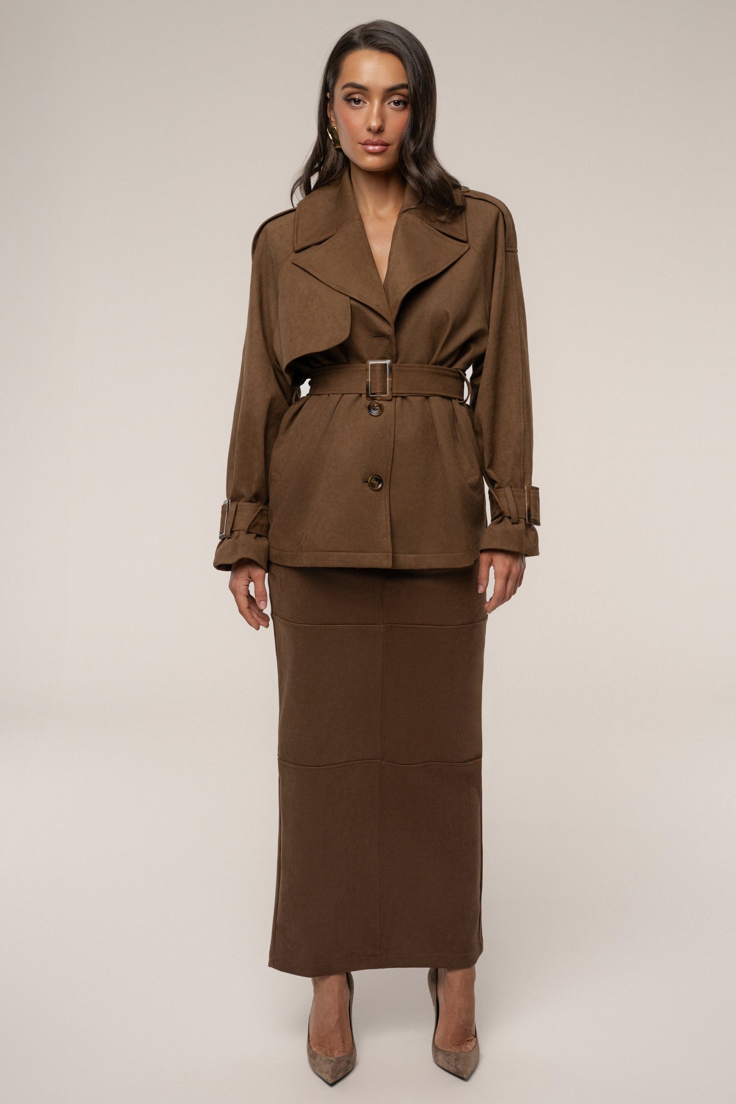 Chocolate Nightfall Suede Jacket