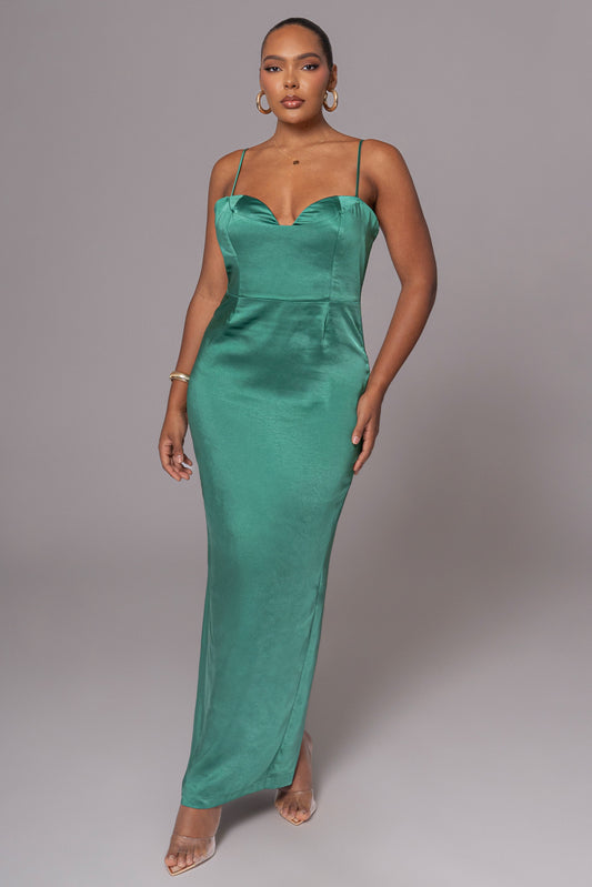 Green Moment In Time Maxi Dress