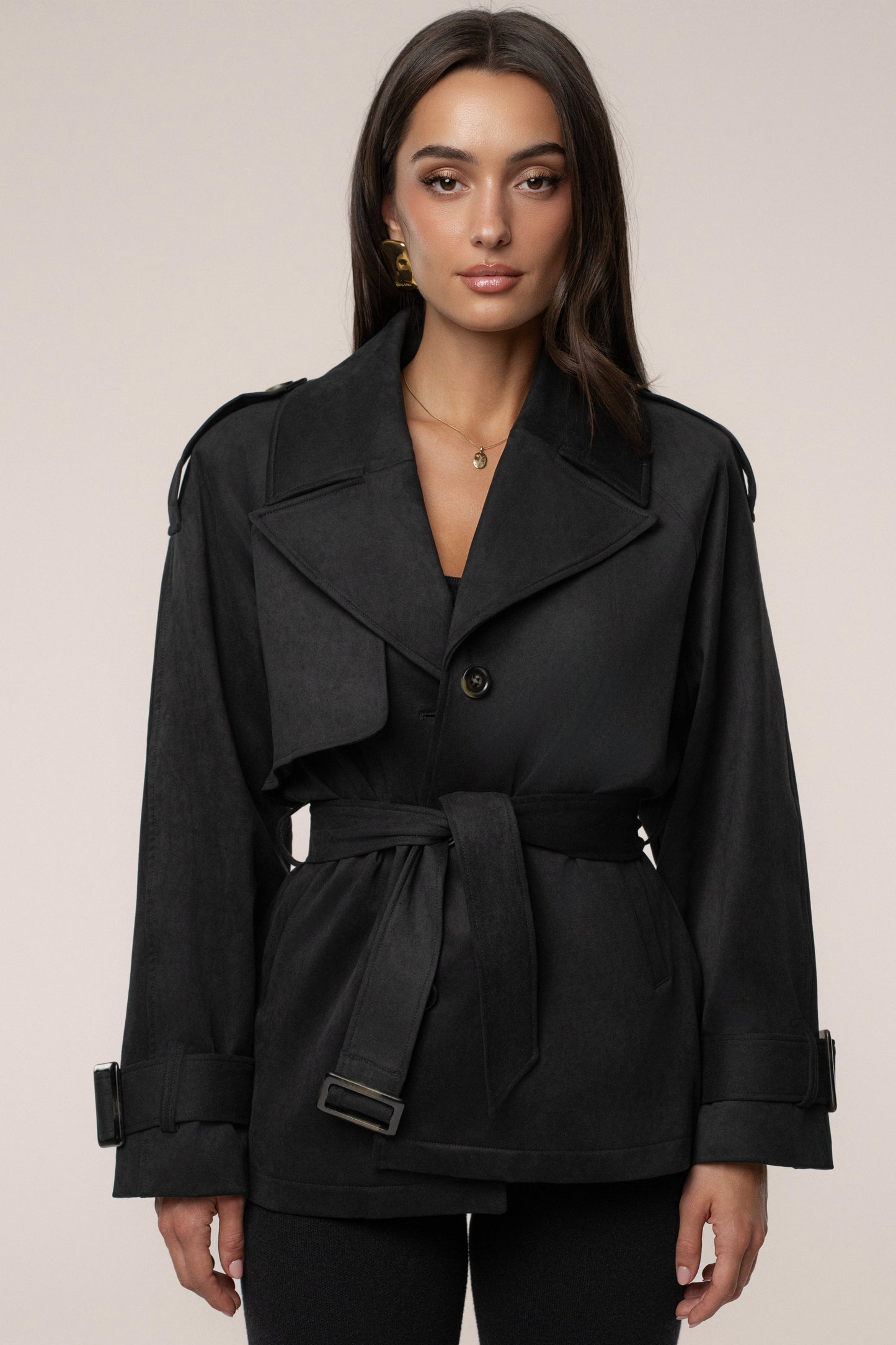 Black Nightfall Suede Jacket