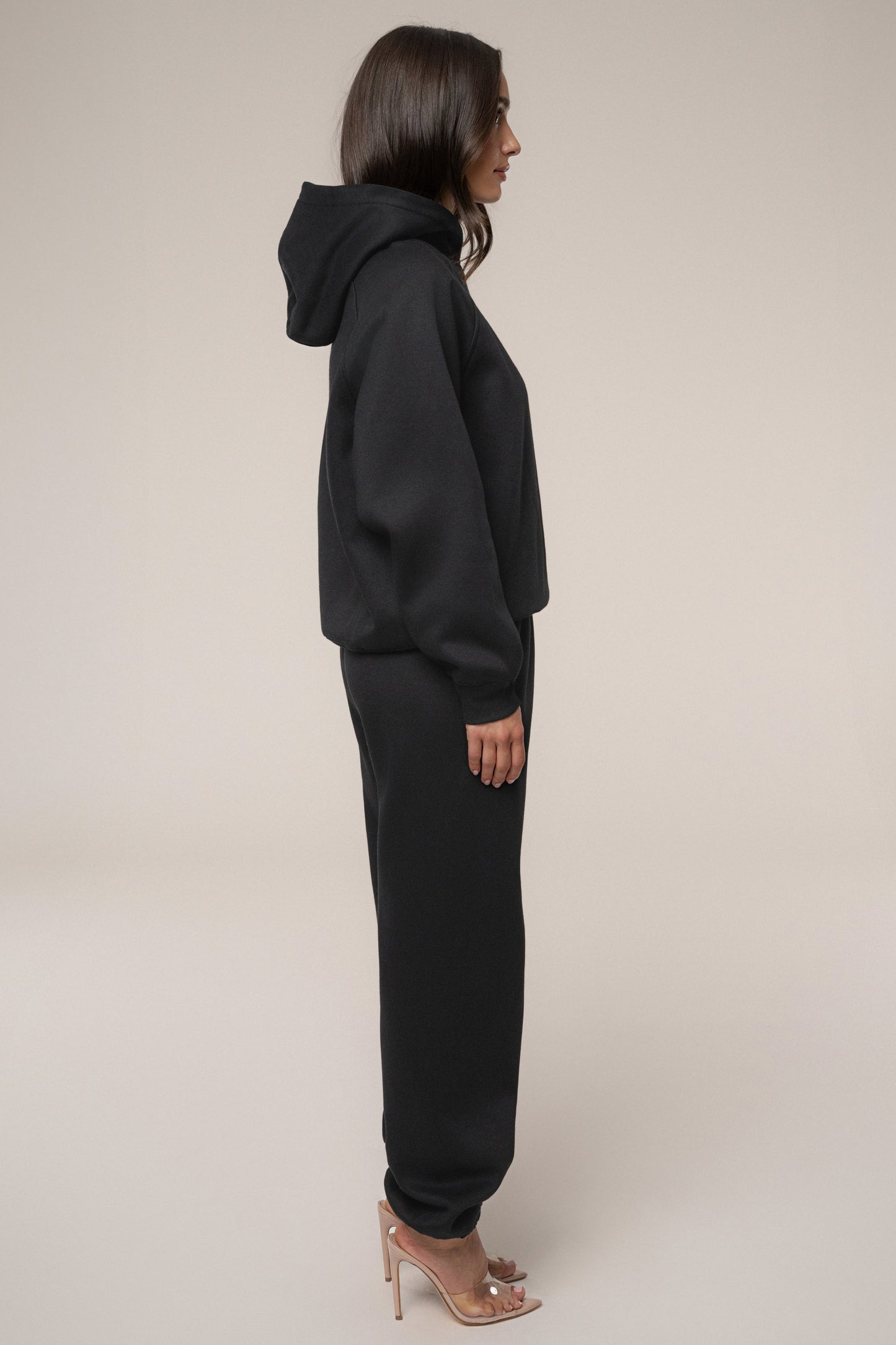 Black JLUXLABEL Logo Pullover Hoodie