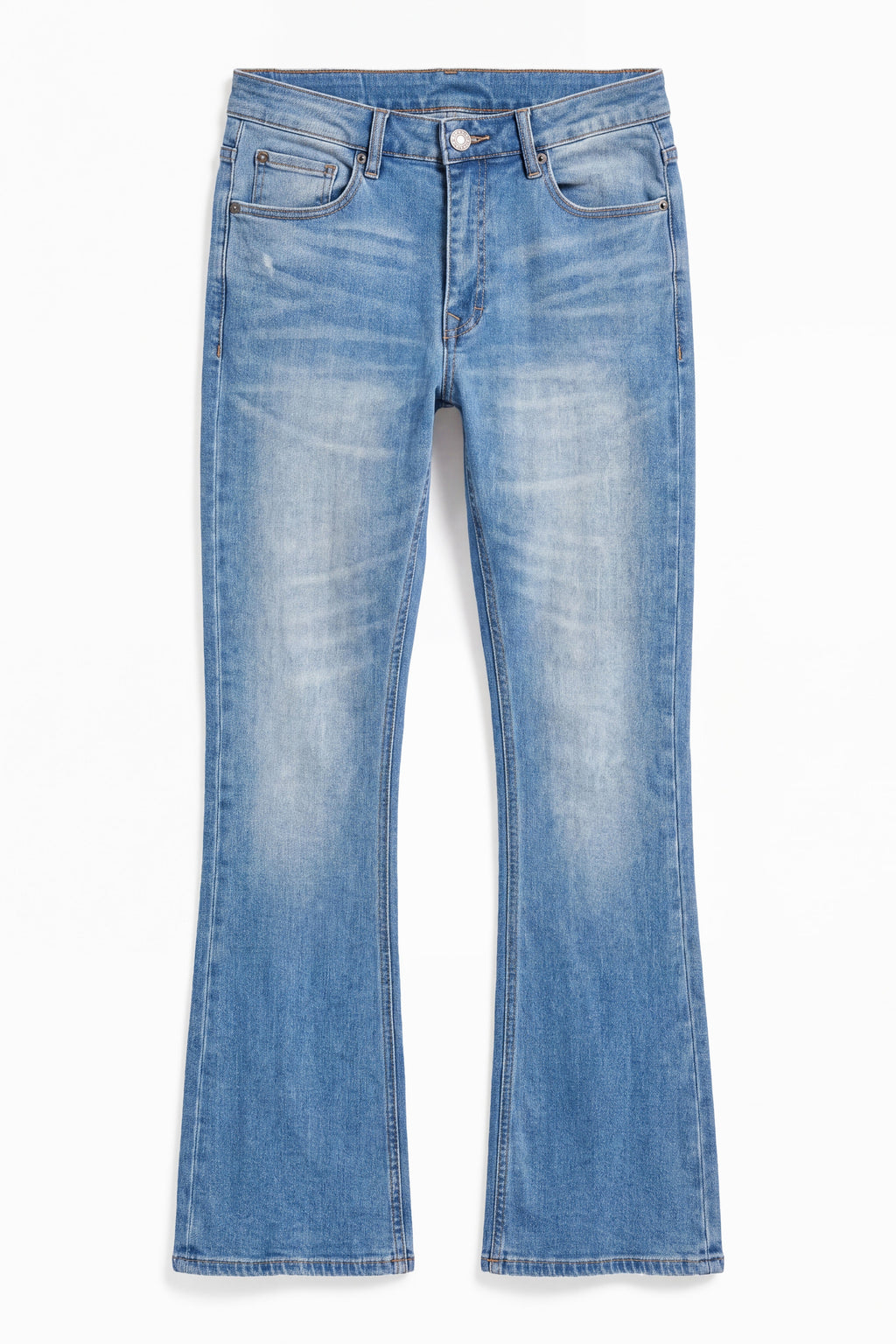 Essential Stacked Skinny Flare Stretch Jean - Medium Blue Wash