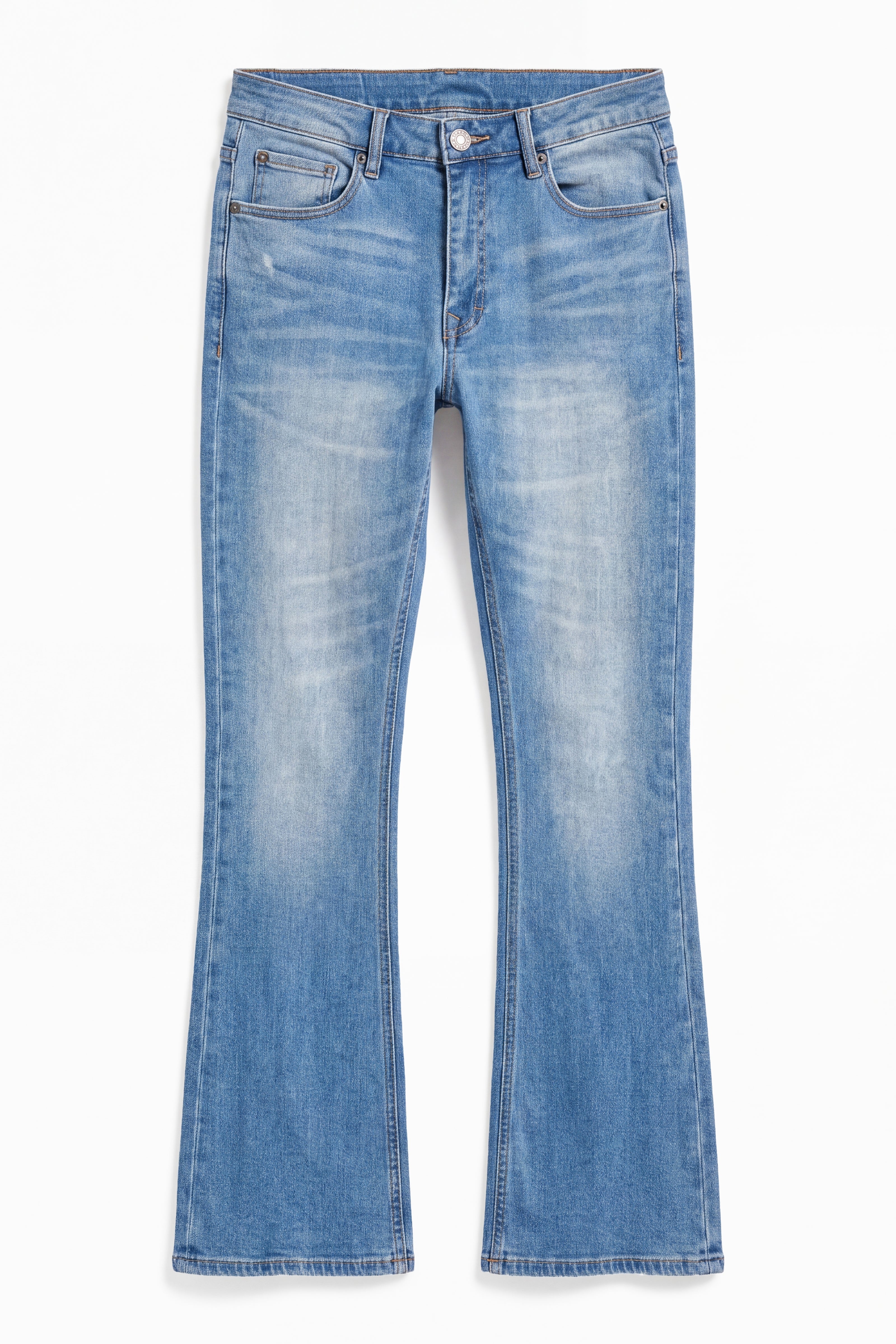 Essential Stacked Skinny Flare Stretch Jean - Medium Blue Wash