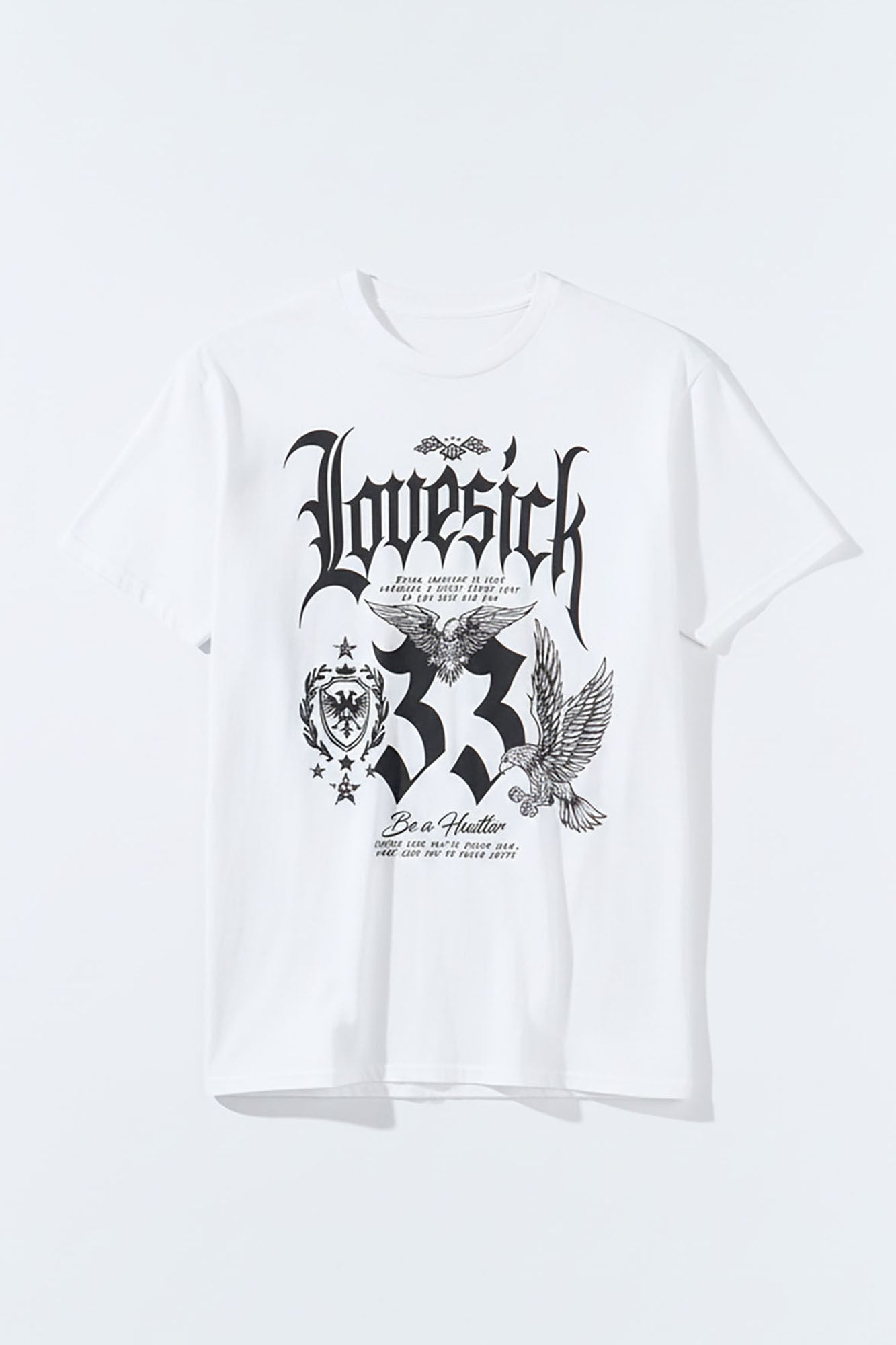 Lovesick Hustler Oversized Short Sleeve Tee - White